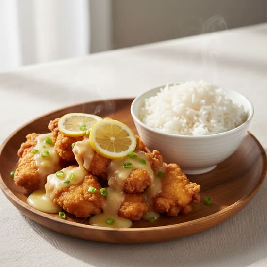162. Deep-Fried Chicken with Lemon Sauce 西檸雞